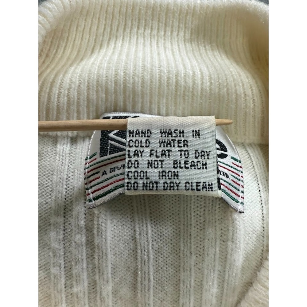Crystal Kobe Sweater Women Size 2X White Short Sleeve High Neck Knit Casual - Picture 16 of 16